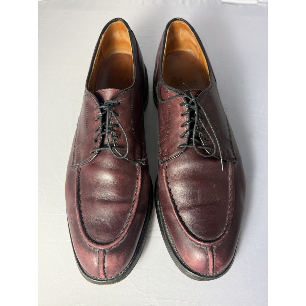 Allen Edmonds Bradley Burgundy Leather Derby Dress Shoes Round Toe 15 D Men's - Picture 6 of 10